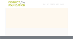 Desktop Screenshot of district5foundation.org